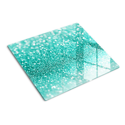 Tabla de cortar de cristal Brillo turquesa brillante
