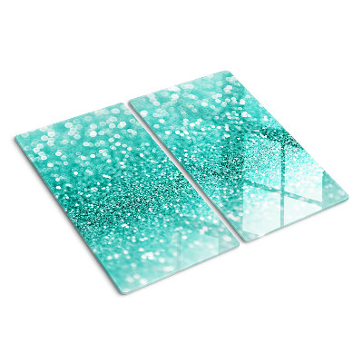 Tabla de cortar de cristal Brillo turquesa brillante