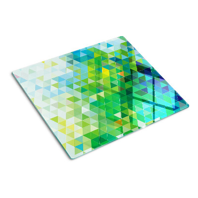 Tabla para cortar Geometría de triángulos de colores
