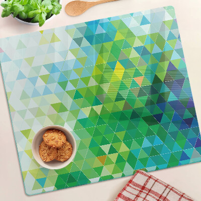 Tabla para cortar Geometría de triángulos de colores