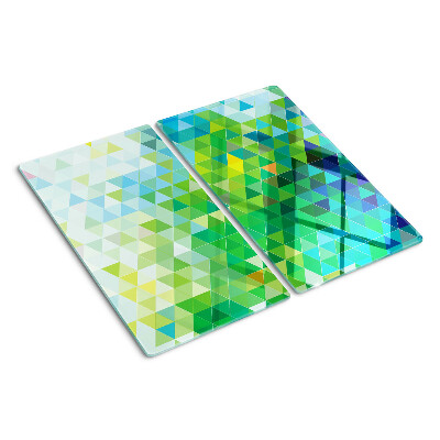 Tabla para cortar Geometría de triángulos de colores
