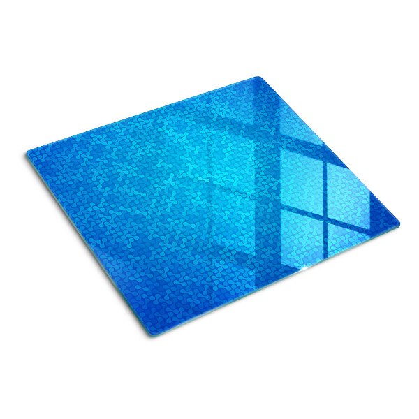 Tabla para cortar Patrón ondulado en tonos azules