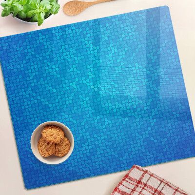 Tabla para cortar Patrón ondulado en tonos azules