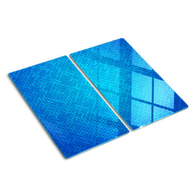 Tabla para cortar Patrón ondulado en tonos azules