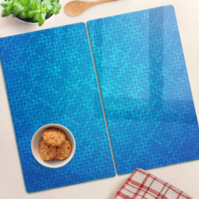 Tabla para cortar Patrón ondulado en tonos azules