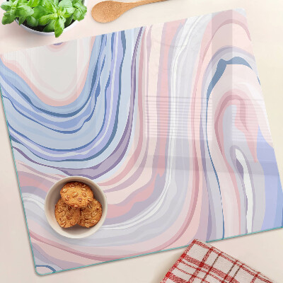 Tabla para cortar Patrón de mármol en colores pastel