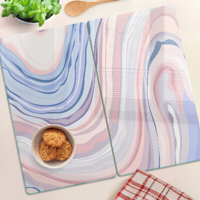 Tabla para cortar Patrón de mármol en colores pastel