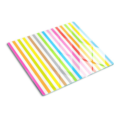 Tabla para cortar Rayas de colores del arco iris