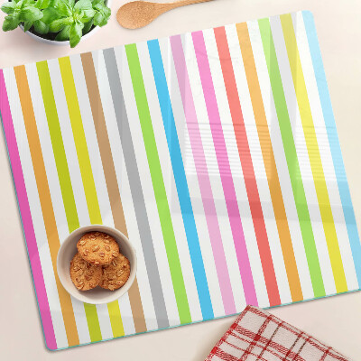 Tabla para cortar Rayas de colores del arco iris