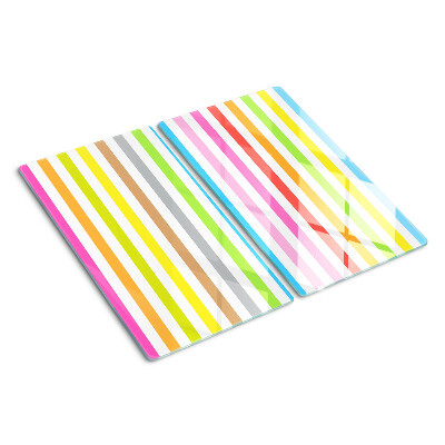 Tabla para cortar Rayas de colores del arco iris