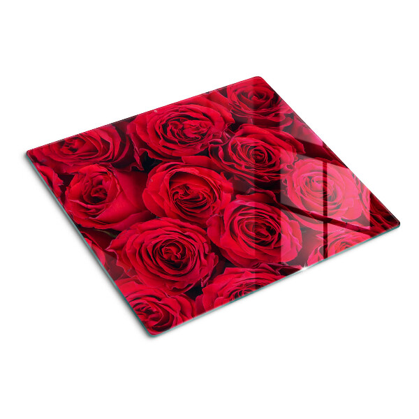 Tabla para cortar rosas rojas