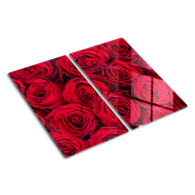 Tabla para cortar rosas rojas