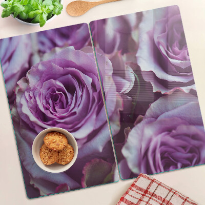 Tabla para cortar Rosas en tonos morados