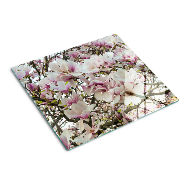 Tabla para cortar flores de magnolia