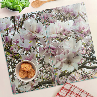 Tabla para cortar flores de magnolia