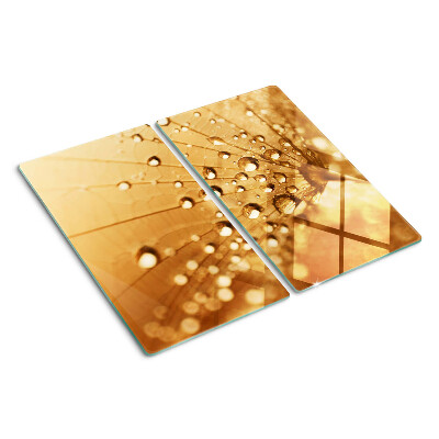 Tabla para cortar Gotas de agua sobre un diente de león