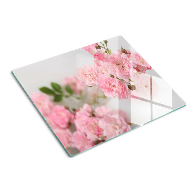 Tabla para cortar Flores rosas en un jarrón