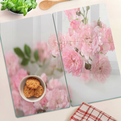 Tabla para cortar Flores rosas en un jarrón