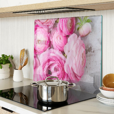 Tabla para cortar Flores rosas en un ramo