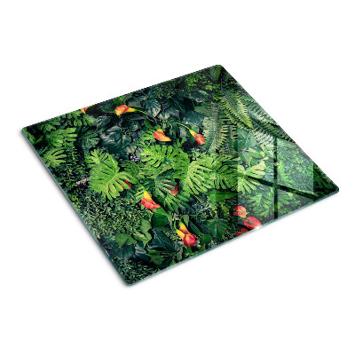 Tabla para cortar Selva tropical con flores