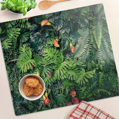 Tabla para cortar Selva tropical con flores