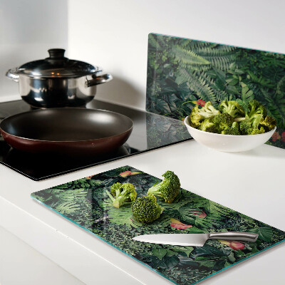 Tabla para cortar Selva tropical con flores