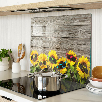 Tabla para cortar Girasoles con gafas de sol