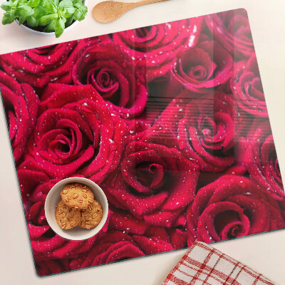 Tabla para cortar Rosas de color rosa intenso