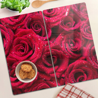 Tabla para cortar Rosas de color rosa intenso