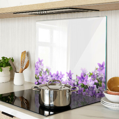 Tabla para cortar Flores moradas al fondo