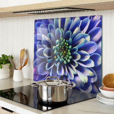 Tabla para cortar Flor de dalia azul