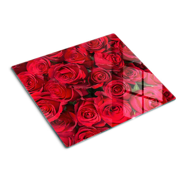 Tabla para cortar rosas rojas