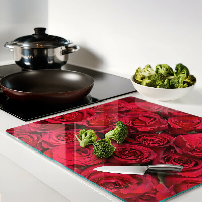 Tabla para cortar rosas rojas