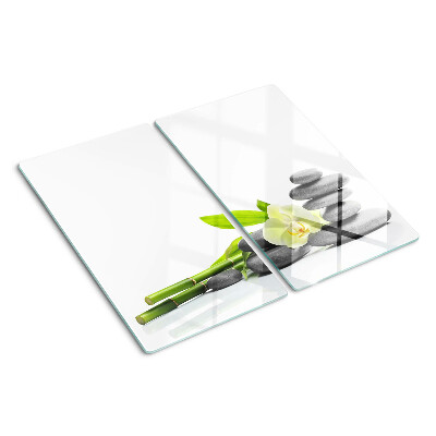 Tabla para cortar Orquídea y piedras de spa