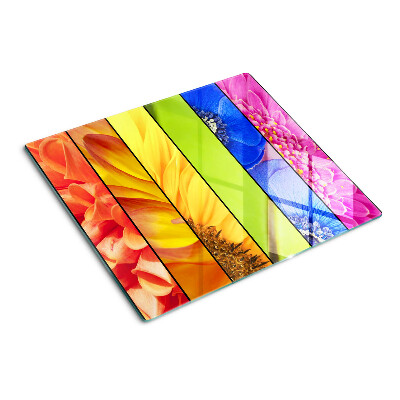 Tabla para cortar Motivos florales en colores intensos