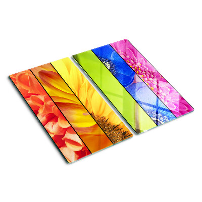 Tabla para cortar Motivos florales en colores intensos