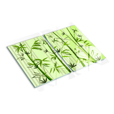 Tabla para cortar Bambú sobre fondo verde