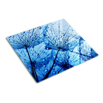 Tabla para cortar Flores con gotas de agua