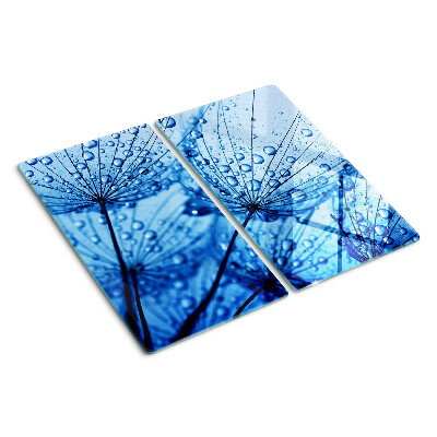 Tabla para cortar Flores con gotas de agua