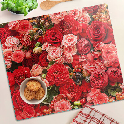 Tabla para cortar Patrón floral con rosas