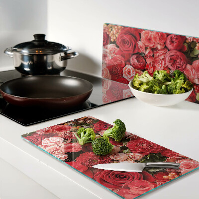 Tabla para cortar Patrón floral con rosas