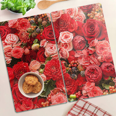Tabla para cortar Patrón floral con rosas
