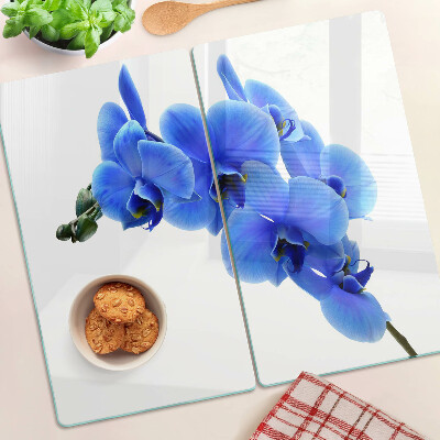 Tabla para cortar orquídeas azules