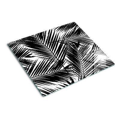 Tabla para cortar Hojas de palma en blanco y negro
