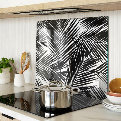 Tabla para cortar Hojas de palma en blanco y negro