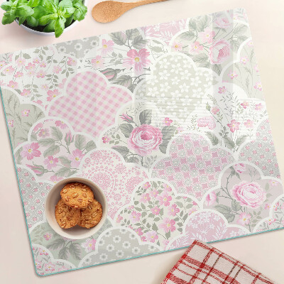 Tabla para cortar Estampado floral en tonos pastel