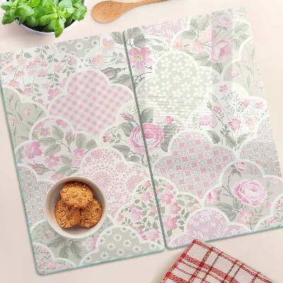 Tabla para cortar Estampado floral en tonos pastel