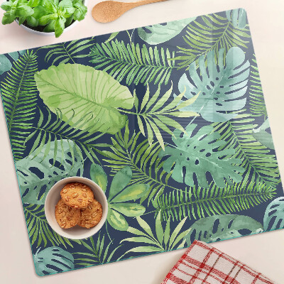 Tabla de cortar de cristal Vegetación tropical