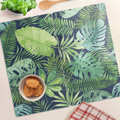 Tabla de cortar de cristal Vegetación tropical
