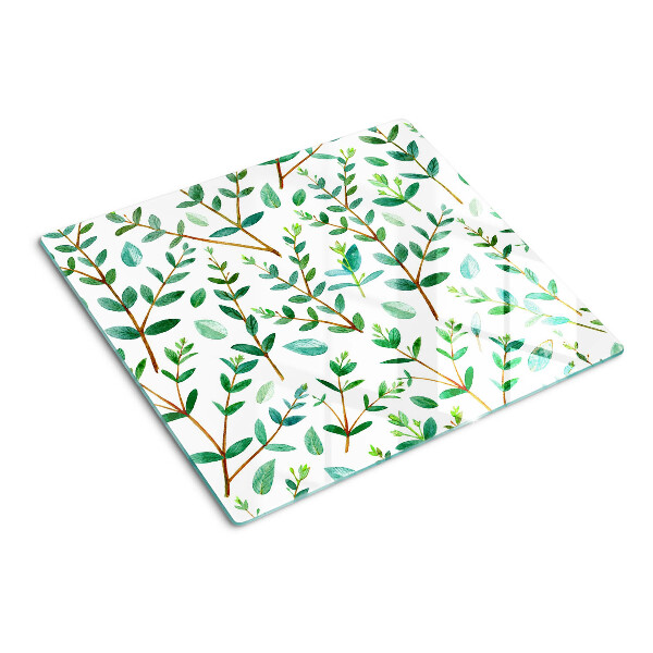 Tabla para cortar Hojas y ramitas en verde